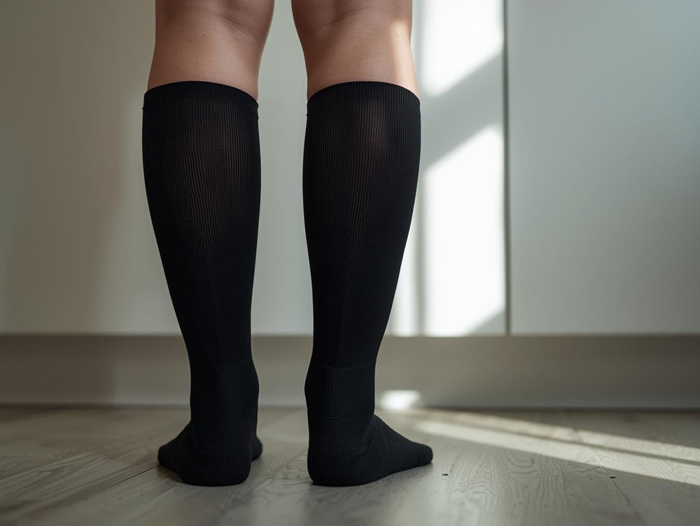 Till skillnad från vanliga stödstrumpor får du skonsam kompression som inte klämmer eller domnar bort känslan
