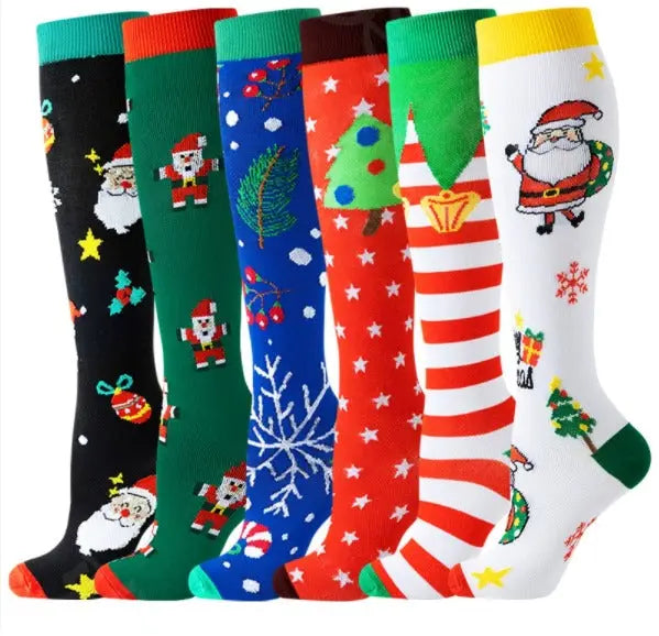 Kompressionsstrumpor – 6-pack Julmotiv - Scandic wellness